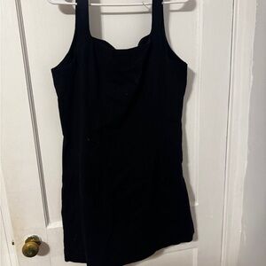 A New Day Black Linen Dress